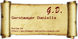Gerstmayer Daniella névjegykártya